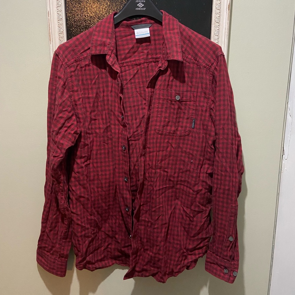 Columbia Red Plaid Flannel